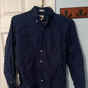 J.Crew Navy Button-Down Shirt Size Small